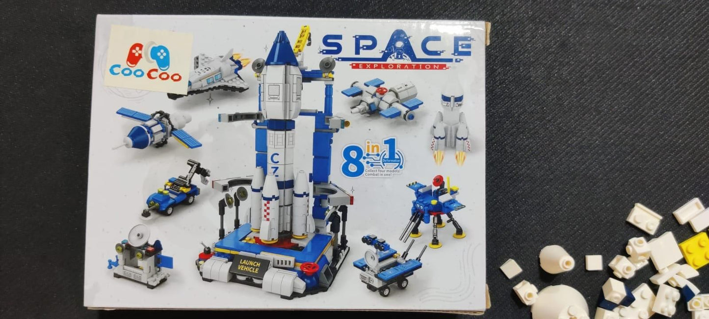 8 in 1 Spacecraft Building Blocks for Kids