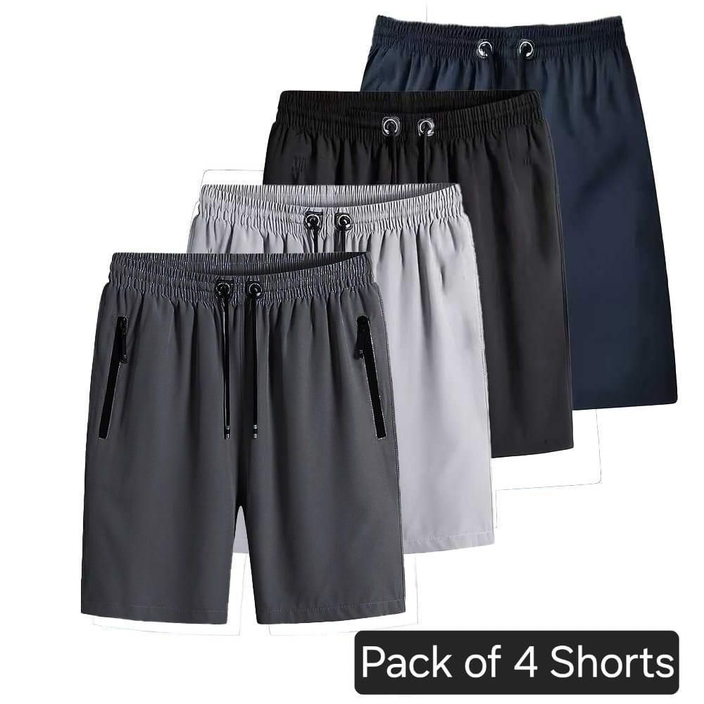 Men’s Cotton Shorts – Pack of 4 (Available in 6 Sizes)